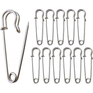 Grandes Épingles À Nourrice,20pcs Grande Épingle À Nourrice,63mm Extra Large Épingles À Nourrice,Épingles À Kilt,Épingles À Nourrice Pour Kilt,Couverture,Tricot,Artisanat Pxcl - Neuf