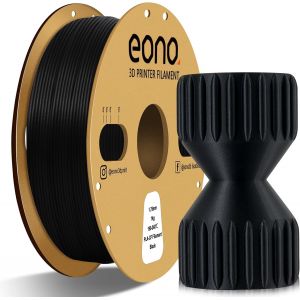 MEVRONISSHOP-EONO Filament PLA 1,75 en Fibre de Carbone pour Imprimante 3D, Fibre de Carbone PLA 1,75 mm, 1 kg, Pr&eacute;cision Dimensionnelle +/- 0,03 mm, pour Dimprimante 3D FDM, Noir - Neuf