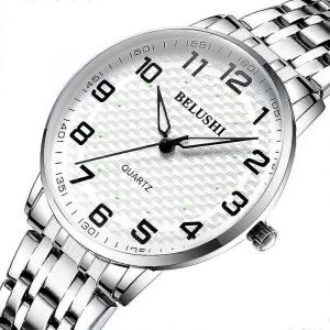 Montre Num&eacute;rique Lumineuse Pour Seniors, &Eacute;tanche, &Agrave; Quartz, Pour Hommes. Grande Montre &Agrave; Quartz Pour Hommes. - Neuf