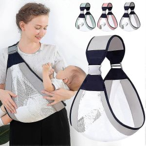 Porte-B&eacute;b&eacute; &Agrave; &Eacute;charpe, Porte-B&eacute;b&eacute; R&eacute;glable, Porte-Hanche &Agrave; &Eacute;charpe &Agrave; Moiti&eacute; Envelopp&eacute;, Une &Eacute;paule &Eacute;conomisant Du Travail, Coton Naturel Avec Mes Respirants - Neuf