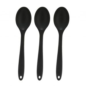 Hjlian Lot De 3 Spatules A Riz En Silicone Anti-Adherentes, Resistantes A La Chaleur, Pour La Cuisine, Pour La Maison, Les Restaurants, Noires - Neuf