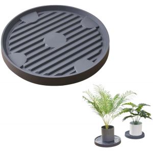 TEPPE-Support de pot de fleurs rond,Support de Pot de Fleurs à Roues,Porte Plante a Roulettes,Roulettes universelles pour pot de fleurs,Support pour Plante avec Roue Universelle,Support Roulant Plant - Neuf