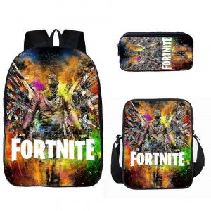 Sac a dos Fortnite pour etudiant, sac a dejeuner, trousse a crayons, sac a dos 0619 - Neuf