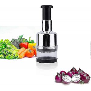 Coupe-Oignons, Coupe-Legumes, Mini-Hachoir A Oignons, Hachoir Manuel, Petit Hachoir A Oignons Pour Melanger, Hacher Et Reduire En Puree, Presse-Ail F26 - Neuf