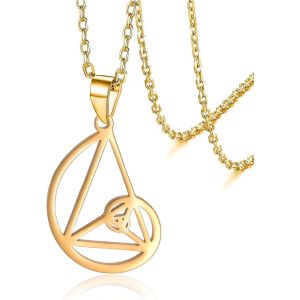 Kal-Fibonacci Collier Séquence Dorée Collier Géométrique Spirale Pour Homme Et Femme Collier Avec Pendentif Irrationnel Mathématiques Cadeau Pour Professeur De Mathématiques - Neuf
