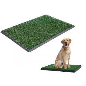 Tapis De Propreté En Gazon Artificiel Avec Plateau ¿ Tapis D'apprentissage Réutilisable Pour Chiots D'intérieur - Neuf