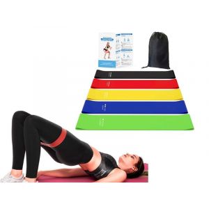 5 Bandes De R&eacute;sistance Pour Le Fitness, Le Yoga Et La Musculation - Neuf