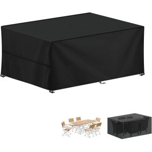 Ulteronixshop-Housse Table De Jardin, 200x100x75cm B&acirc;che Salon De Jardin Rectangulaire Housse Protection Salon De Jardin Imperm&eacute;able Bache Table De Jardin, Anti-Uv, 420d Oxford Housses Table Exterieu - Neuf