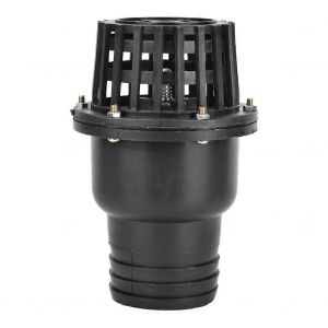 Clapet anti-retour plat basse pression en PVC noir pour machine à fluide (3 po) - Neuf