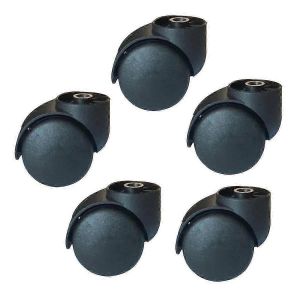 roulettes de chaise de bureau de 2 pouces,roues de chaise pivotantes de remplacement,roulettes robustes pour meubles,5 pièces SZRH A-F - Neuf