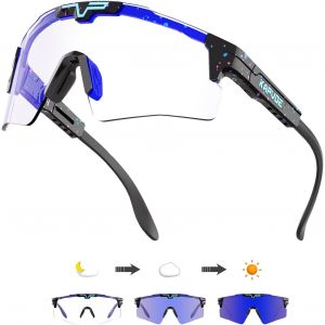 Lunettes De Cyclisme Photochromiques Hommes Femmes Lunettes De Soleil De Sport Claires R&eacute;glables Tr 90 Cadre Vtt Lunettes De Soleil Vtt V&eacute;lo &Eacute;quitation[Z2353] - Neuf