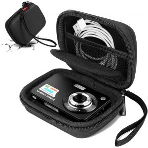 &Eacute;tui pour Appareil Photo Compact pour appareils Photo Kodak Pixpro/Canon PowerShot ELPH 180/190/DSCW830 pour Voyage,Noir - Neuf