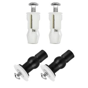 4 Pcs Abattant WC Fixations Charni&egrave;res Vis D'expansion pour Couvercle de Toilette Fixation Abattant WC Vis pour Lunette Toilette Ensemble, Pi&egrave;ces de Rechange pour Couvercle de Toilette - Neuf