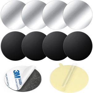 Lot de 8 plaques m&iquest;&iquest;talliques autocollantes de 40 mm pour aimants de voiture, support de t&iquest;&iquest;l&iquest;&iquest;phone portable, plaque en m&iquest;&iquest;tal, compatible avec les aimants, support de t&iquest;&iquest;l&iquest;&iquest;phone portable pour - Neuf