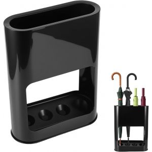Ulteronixshop-Porte-parapluies &agrave; 4 fentes avec bac d'&eacute;gouttement amovible, support de parapluie en plastique, panier de parapluie, porte-parapluie pour maison longue/courte, d&eacute;coration int&eacute;rieure - Neuf