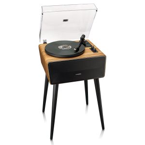 Lenco LS-570OK - Platine vinyle avec haut-parleurs int&eacute;gr&eacute;s et Bluetooth - Platine vinyle sur pieds - Ch&ecirc;ne - Neuf