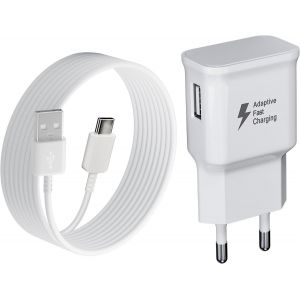 Chargeur Usb Rapide Avec Câble Usb C 2m Pour Samsung Galaxy S21 S20 S10 S9 S8 Plus A13 A14 A15 A20 A23 A25 A33 A34 A35 A40 A52 A53 A54 A55 M54 M53 M34 M33 M14 M52, Xiaomi, Redmi, Chargeur Type C - Neuf