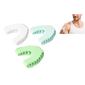 Lot De 3 Balles De Fitness En Silicone Pour L'entra&icirc;nement De La M&acirc;choire, Du Visage Et Du Cou - Neuf