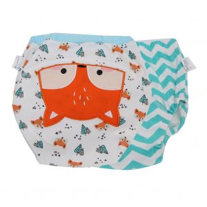 Couches Lavables Pour Bebe, Motif Dessin Anime, Pour L'apprentissage De La Proprete (Lot De 2), Little Fox 110 - Neuf