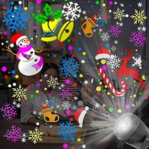 Projecteur holographique de Noël Divers motifs Fête Noël Père Noël - Neuf