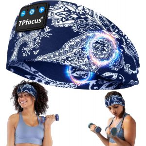 Casque de sommeil Bluetooth 5.2 cadeau pour homme et femme,avec &eacute;couteurs intra-auriculaires pour sport,sans fil,rechargeable,casque Bluetooth pour dormir,voyage et d&eacute;tente.[E93] - Neuf