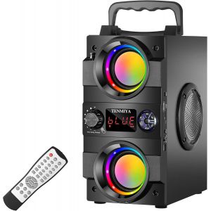 ChenQuanSarl-Haut-Parleur Bluetooth Portable 40 W Boombox Sans Fil Stéréo Super Bass Home Party Haut-Parleurs Avec Double Caisson De Basses Pour Extérieur/Intérieur Support Radio Fm, Lecteur Mp3 - Neuf