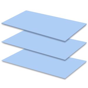 KAL-Pièces 200 X 100 Mm Tampons Thermiques En Silicone Avec Conductivité Thermique 6.0 W/Mk, Chaque Épaisseur 0.5/1/ 1.5 Mm Conducteurs Thermiques En Silicone Épais, Pour Ssd Cpu Gpu Led Ic - Neuf