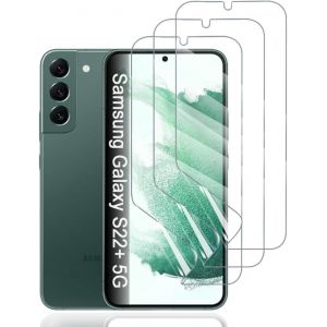 Hydrogel Protective Film For Samsung Galaxy S22+ 5g, 3-Piece Tpu Screen Protectors Hd Transparent Soft (Non-Tempered Glass) - Neuf