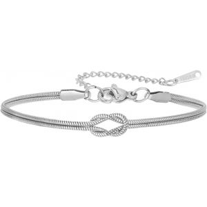 Eryi-Bracelet D'amour Pour Femmes À L'infini Pour Couples Bracelet D'amour À L'infini En Acier Inoxydable Bijoux D'amitié - Neuf