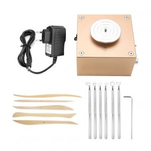 Mini tour de potier electrique pour poterie, pour travaux manuels, prise UE 110-240 V - Neuf
