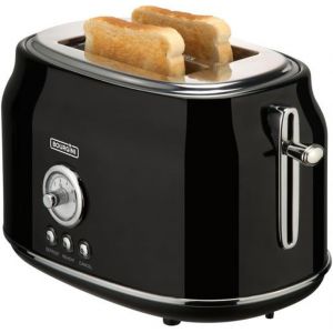 - Grille-Pain Rétro Noir - Idéal Pour Les Petits Déjeuners En Famille - Neuf