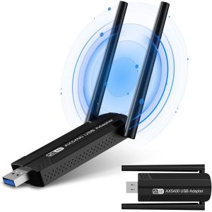 5400mbps Clé Wifi, Wifi 6e Puissante Tri-Bande 6ghz / 5ghz / 2.4ghz, Axe5400 Clé Wifi Usb Longue Portée Cle Wifi Pour Pc, Adaptateur Usb Wifi / Wpa3 / Ofdma/Dongle Wifi 6e Pour Windows 11/10 - Neuf
