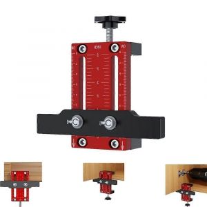 La Porte de l'armoire Aide d'Assemblage en Aluminium R&eacute;glable Positionneur de fixation Pour des Portes Et des Tiroirs, Charni&egrave;res Soft-Close Outil de BRICOLAGE - Neuf