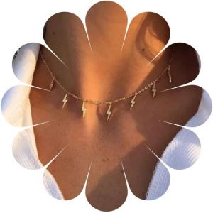 Collier Ras Du Cou Avec Pendentif En Forme De Clavicule,Style Boh&egrave;me,Collier D&eacute;licat Pour Femme,Cadeau - Neuf