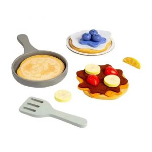 BigJigs set de jeu cr&ecirc;pes en bois - jouet petit-d&eacute;jeuner 16 pi&egrave;ces - Neuf