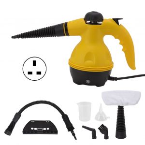 HJLIAN Nettoyeur vapeur portatif jaune noir haute temperature, nettoyeur vapeur electrique portable sous pression, outil pour eliminer les taches, Royaume-Uni 220 V - Neuf