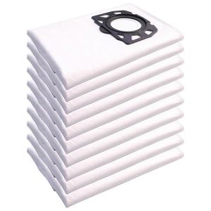 Lot de 10 sacs &agrave; poussi&egrave;re pour aspirateur Karche WD4, WD5, WD6, WD5P, WD6P, Premium MV4, MV5, MV6 - Neuf