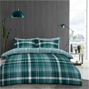 Sjzg-Housse De Couette Double En Polycoton Avec Taies D'oreiller Douces - Housse De Couette R&eacute;versible (200 X 200 Cm) - Couvre-Lit Doux - Sheck Stirling - Neuf