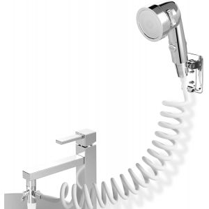 Jgd-Douchette &Agrave; Main Pour Lavabo, Douchette De Lavabo Avec Tuyau De 3 M, Pommeau De Douche &Agrave; Main Avec Support, Douchette De Lavabo Pour Le Lavage Des Cheveux, Douche De Lavabo Pour Salle De Bain Pou - Neuf