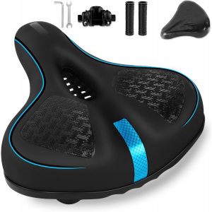 Selle De Vélo Surdimensionnée En Mousse À Mémoire De Forme De Rebond, Confortable, Imperméable, Respirante, Creuse, Ergonomique, Selle, Vélo De Route, Vtt, Selle Pour Homme, Femme, Enfant, 11 - Neuf