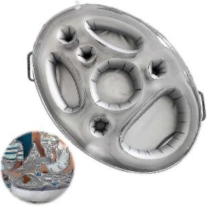 Bar De Piscine Flottant, Bar Flottant De Piscine 8 Trous, Porte-Boissons Gonflables, Plateau De Bar Flottant Gonflable, Bar Flottant De Spa, Portable - Neuf