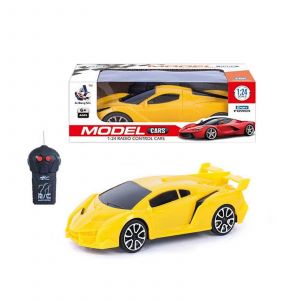 2025 New Toy Car For Kids Gift Racing Cars Toys Remote Control Mini Children's Gifts Dual-use Battery Power Plastic Models-jaune - Neuf