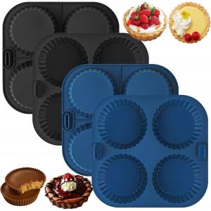 Subzonal-Webake Mini Moules &Agrave; Tarte Silicone 4 Pcs Moules &Agrave; Tartelette Moules &Agrave; Tartelette Moule &Agrave; Friteuse Antiadh&eacute;sif Moule &Agrave; P&acirc;tisserie - Neuf