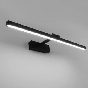 Lampe Miroir Led Salle De Bain 50cm, 12w, Ip44 Etanche Applique Murale Salle De Bain 180¡Ã Rotatif, Lumiere Miroir Salle De Bain Moderne, Blanc Froid 5500k, Schwarz,Noir?[Classe Energetique F] Goodnice - Neuf