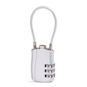 1 Pcs Argenté Valise Cadenas, Cadenas De Combinaison De Bagages, Verrouillage - Neuf