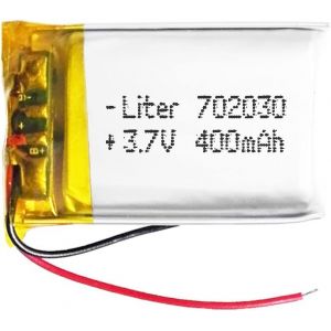 Batterie 702030 LiPo 3.7V 400mAh 1.48Wh 1S 5C Liter Energy Battery pour l'électronique Rechargeable Téléphone Portable Smartwatch GPS-Ne Convient Pas à la Radiocommande 32x20x7mm (400mAh|702030) - Neuf