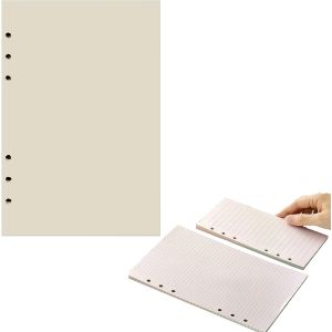Recharges De Papier A5, 160 Pages/80 Feuilles De Papier Ligné, 6 Trous Pour Agenda, Carnet De Notes (Vierge (A5)[Z813] - Neuf