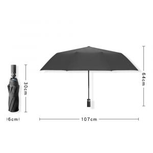 Parapluie entièrement automatique à trois volets Parapluie solaire coupe-vent portable - Neuf