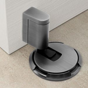 Chenquansarl-Butée De Porte Adhésive Arrêts De Porte Mécanique, Butoir De Porte Réglable En Hauteur Tampon Porte Protecteur Mural Avec Auto-Adhésif 3m Sans Perçage, Vis, Gris - Neuf