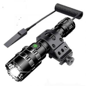 Lampe Torche Tactique 3 000 Lumens, Lampe Torche Led L2 Ultra-Lumineuse, Rechargeable Par Usb, 5 Modes D'éclairage, Montage Sur Rail Picatinny Et Interrupteur Poussoir Pour La Pêche En Plein Air. - Neuf